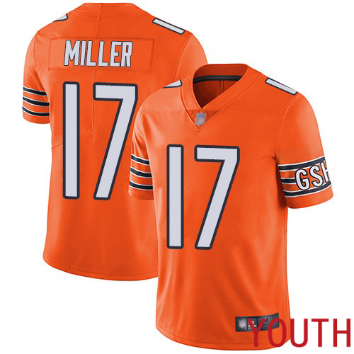 Chicago Bears Limited Orange Youth Anthony Miller Alternate Jersey NFL Football #17 Vapor Untouchable